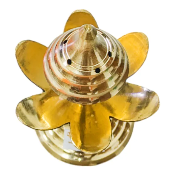 MAYAPURI_Brass_Agarbatti_Stand,_Elegant_Pital_Dhoopdani_Incense_Holder_for_Pooja,_Home_Decor_and_Gifting_(10_cm,_Pack_of_1)