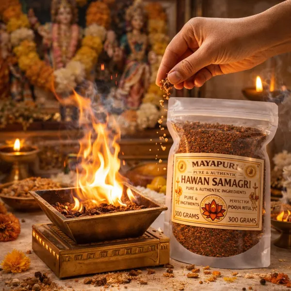 MAYAPURI_Hawan_Samagri_300g_|_100%_Natural_&_Pure_Ingredients_for_Home_Havan,_Yagya_&_Pooja_Rituals
