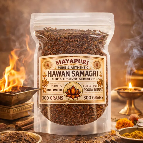 MAYAPURI_Hawan_Samagri_300g_|_100%_Natural_&_Pure_Ingredients_for_Home_Havan,_Yagya_&_Pooja_Rituals