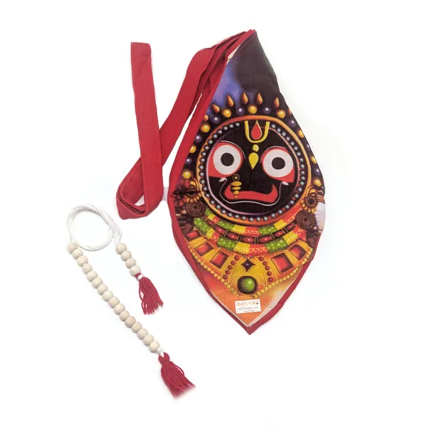 MAYAPURI_Lord_Jagannatha_Printed_Chanting_Bag_(Red)_|_Beads_Bag_with_Zip_Pocket_&_Sakshi_Mala_Counter_|_Japa_Mala_Bag_for_Meditation_&_Mantra_Chanting