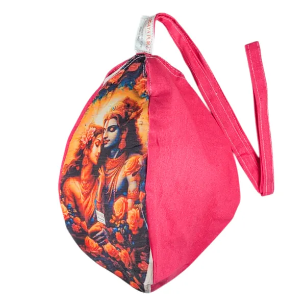 MAYAPURI_Multicolor_Pure_Cottom_Radha_Krishna_Printed_Japa_Mala_Bag,_Chanting_Or_Beads_Bag_with_Zip_Pocket_and_Sakshi_Mala_Counter