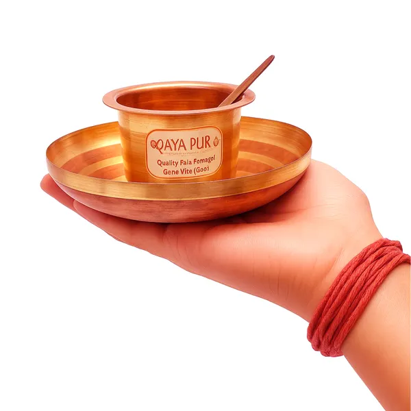 MAYAPURI_Panchpatra_Puja_Set_|_Pure_Copper_Panchpatra_with_Achmani_Spoon_|_Panchapathiram_Uthirani_Achaman_Tarbhana_Pooja_Samagri