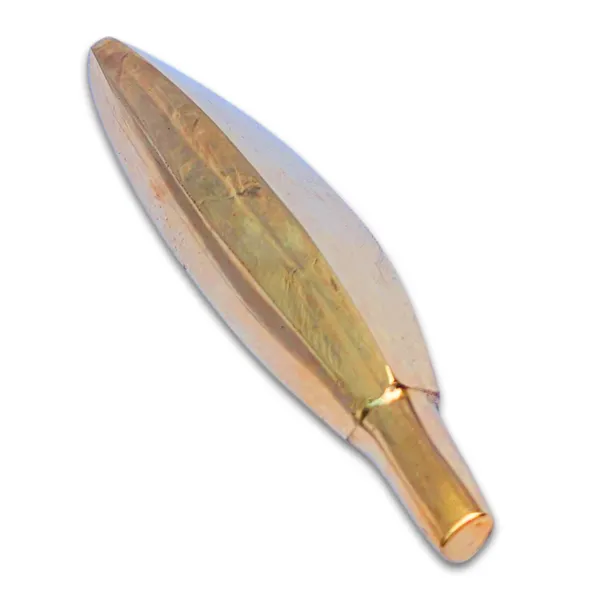 MAYAPURI_Pure_Brass_Banana,_Pittal_Kela_or_Pital_Kola_for_Pooja/Decor_Home_Temple/Office_(Size:_4.5_Inches,_Golden,_Pack_of_1)