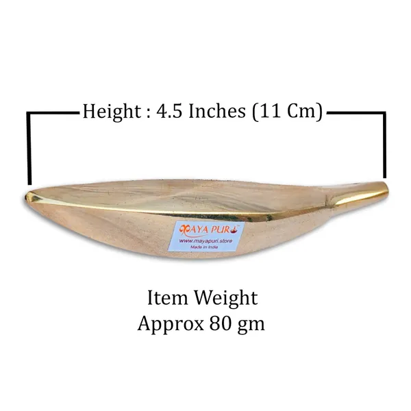 MAYAPURI_Pure_Brass_Banana,_Pittal_Kela_or_Pital_Kola_for_Pooja/Decor_Home_Temple/Office_(Size:_4.5_Inches,_Golden,_Pack_of_1)