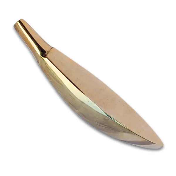 MAYAPURI_Pure_Brass_Banana,_Pittal_Kela_or_Pital_Kola_for_Pooja/Decor_Home_Temple/Office_(Size:_4.5_Inches,_Golden,_Pack_of_1)