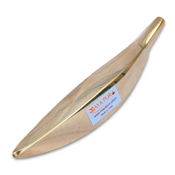 MAYAPURI_Pure_Brass_Banana,_Pittal_Kela_or_Pital_Kola_for_Pooja/Decor_Home_Temple/Office_(Size:_4.5_Inches,_Golden,_Pack_of_1)