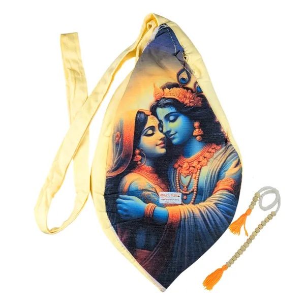 MAYAPURI_Pure_Cottom_Radha_Krishna_Printed_Multicolor_Japa_Mala_Bag,_Chanting_Or_Beads_Bag_with_Zip_Pocket_and_Sakshi_Mala_Counter_(Pack_of_1)