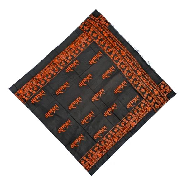 MAYAPURI_Pure_Cotton_Mahakal_Printed_Religious_Chadar,_Cotton_Stole_or_Adults_Unisex_Dupatta_(Black,_Pack_of_1)
