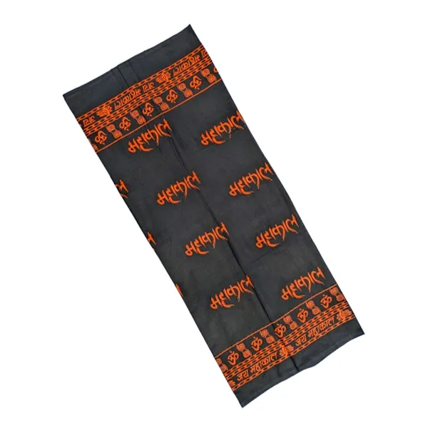 MAYAPURI_Pure_Cotton_Mahakal_Printed_Religious_Chadar,_Cotton_Stole_or_Adults_Unisex_Dupatta_(Black,_Pack_of_1)