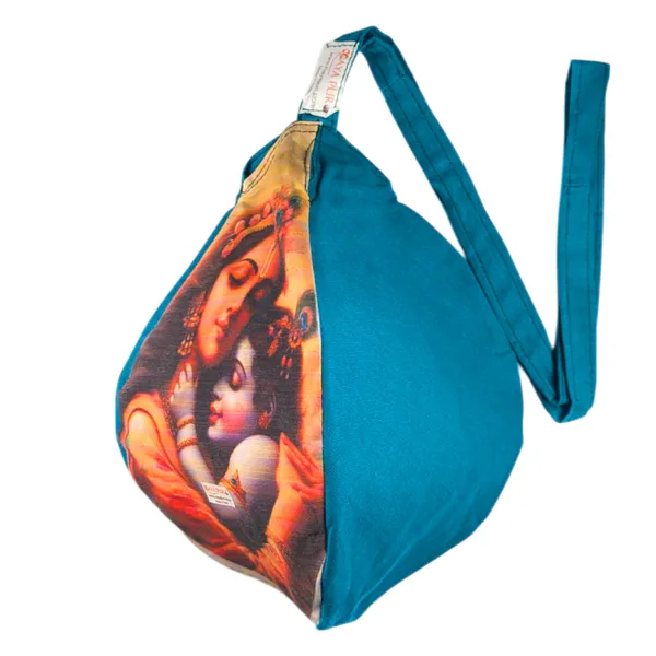 MAYAPURI_Pure_Cotton_Multicolor_Lord_Shree_Krishna_with_Mata_Yashoda_Printed_Japa_Bag,_Beads_Bag_or_Chanting_Bag_with_Zip_Pocket_and_Sakshi_Mala_Counter_(Pack_of_1)