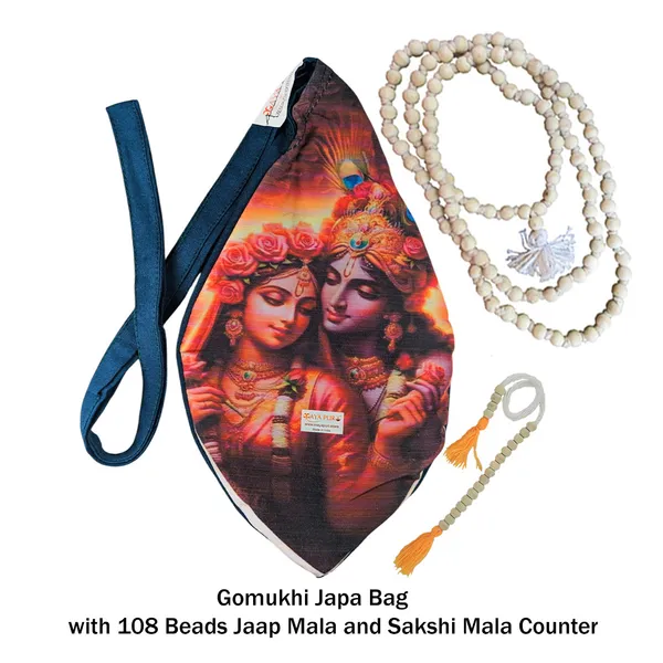 MAYAPURI_Pure_Cotton_Multicolor_Radha_Krishna_Printed_Japa_Bag,_Beads_Bag_or_Chanting_Bag_with_Zip_Pocket_and_Sakshi_Mala_Counter_(Pack_of_1,_Multicolor)