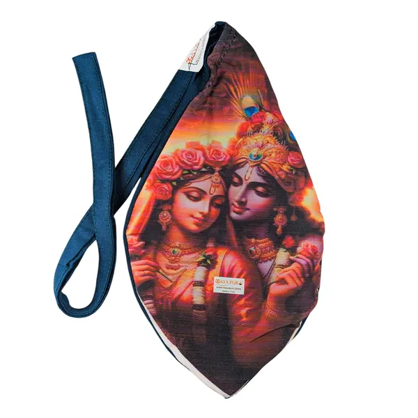 MAYAPURI_Pure_Cotton_Multicolor_Radha_Krishna_Printed_Japa_Bag,_Beads_Bag_or_Chanting_Bag_with_Zip_Pocket_and_Sakshi_Mala_Counter_(Pack_of_1,_Multicolor)
