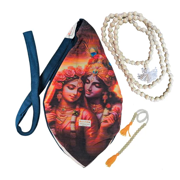 MAYAPURI_Pure_Cotton_Multicolor_Radha_Krishna_Printed_Japa_Bag,_Beads_Bag_or_Chanting_Bag_with_Zip_Pocket_and_Sakshi_Mala_Counter_(Pack_of_1,_Multicolor)