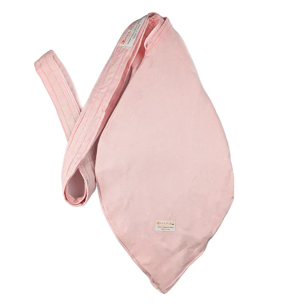 MAYAPURI_Pure_Cotton_Original_Gomukhi_Japa_Mala_Bag_with_108+1_Beads_Japa_Mala,_Chanting_Bag_or_Prayer_Beads_Bag_with_Zip_Pocket_and_Sakshi_Mala_Counter_(Pale_Pink)