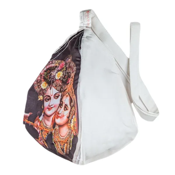 MAYAPURI_Radha_Krishna_Printed_Pure_Cotton_Gomukhi_Japa_Mala_Bag_with_108_+_1_Beads_Japa_Mala,_Beads_Bag_or_Chanting_Bag_with_Zip_Pocket_and_Sakshi_Mala_Counter,_Pack_of_1_(Print:_Divine_Connection)