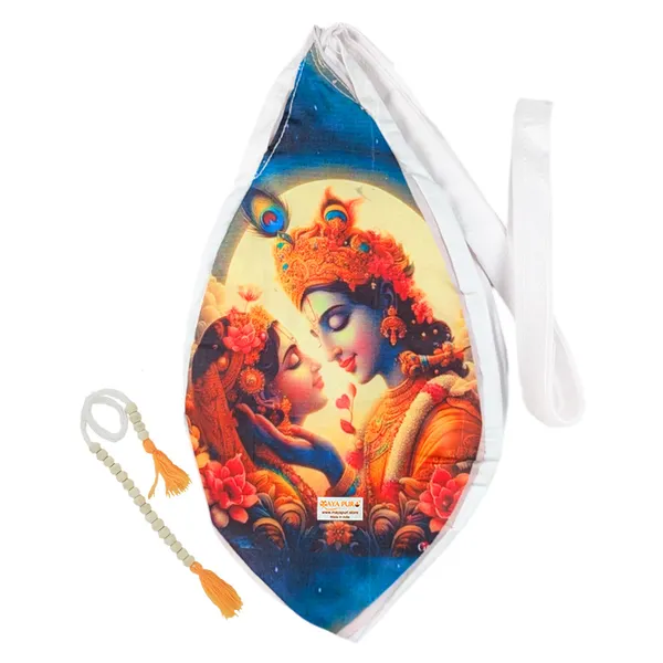 MAYAPURI_Radha_Krishna_Printed_Pure_Cotton_Gomukhi_Japa_Mala_Bag_with_108_+_1_Beads_Japa_Mala,_Beads_Bag_or_Chanting_Bag_with_Zip_Pocket_and_Sakshi_Mala_Counter,_Pack_of_1_(Print:_Eternal_Love)