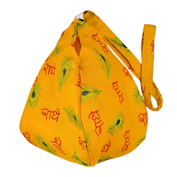 MAYAPURI_Radhe_Radhe_Printed_Pure_Cotton_Gomukhi_Japa_Mala_Bag_with_108_+_1_Beads_Japa_Mala,_Beads_Bag_or_Chanting_Bag_with_Zip_Pocket_and_Sakshi_Mala_Counter,_Pack_of_1