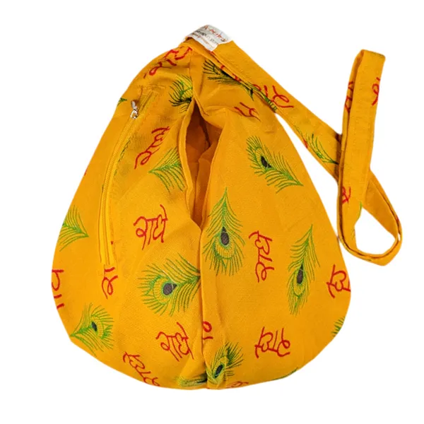 MAYAPURI_Radhe_Radhe_Printed_Pure_Cotton_Gomukhi_Japa_Mala_Bag_with_108_+_1_Beads_Japa_Mala,_Beads_Bag_or_Chanting_Bag_with_Zip_Pocket_and_Sakshi_Mala_Counter,_Pack_of_1
