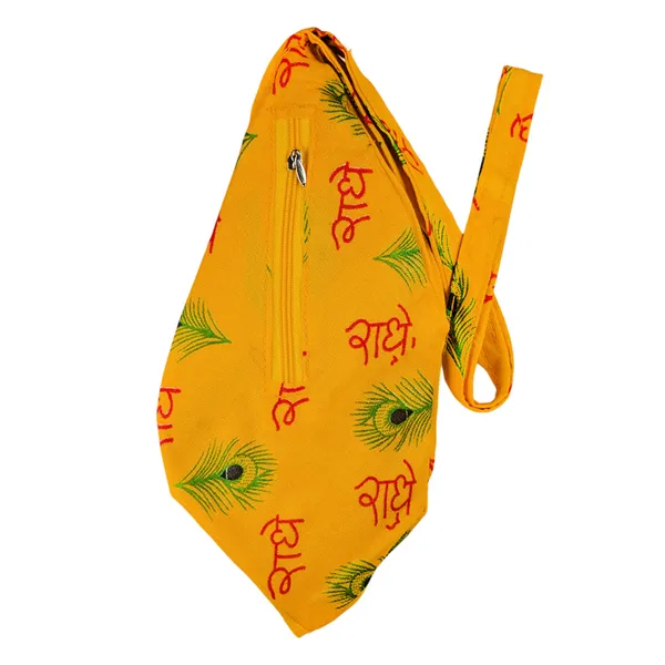 MAYAPURI_Radhe_Radhe_Printed_Pure_Cotton_Gomukhi_Japa_Mala_Bag_with_108_+_1_Beads_Japa_Mala,_Beads_Bag_or_Chanting_Bag_with_Zip_Pocket_and_Sakshi_Mala_Counter,_Pack_of_1