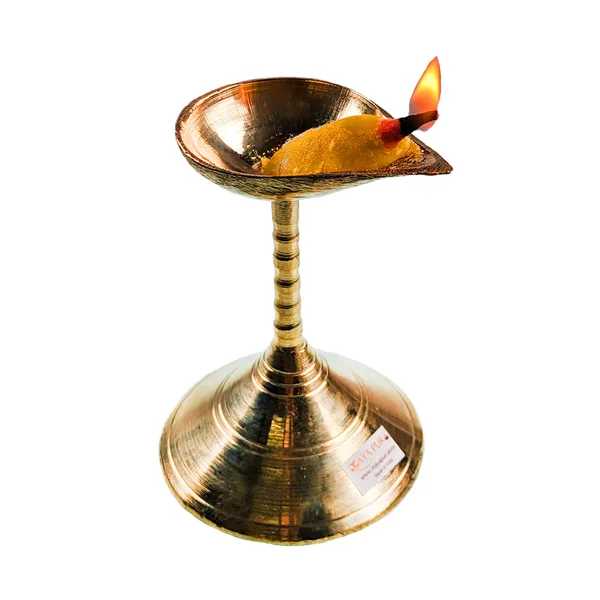 MAYAPURI_Small_Size_Traditional_Brass_Stand_Diya_for_Pooja_|_Handcrafted_Pradip_for_Puja_|_Golden_Oil_Lamp_for_Festivals,_Spiritual_Ceremonies,_and_Home_Decor_|_Ideal_for_Daily_Worship_and_Gifting