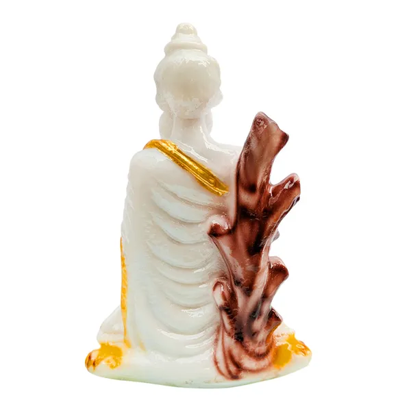 MAYAPURI_Solid_PVC_Loknath_Baba_Idol_Statue,_Lokenath_Brahmyachari_Murti_for_Pooja_Home_Temple,_Office_Entrance_Decor_(Height_:_7_Inches)_(White)