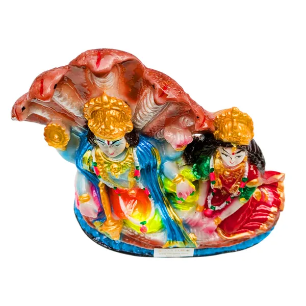 MAYAPURI_Solid_PVC_Lord_Vishnu_and_Lakshmi_Mata_Idol_Statue,_Laxmi_Narayan_Murti_for_Pooja_Home_Temple,_Office_Entrance_Decor_(Height_:_5.5_Inches)