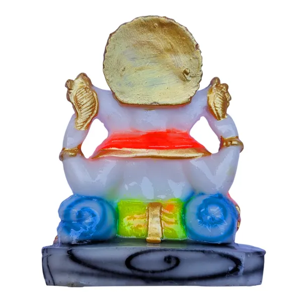 MAYAPURI_Stone_Dust_Ganesh_Ji_Statue_-_Marble_Dust_Ganapati_Bappa_Murti_for_Pooja_Home_Temple_Decor/Office,_(Height_4.3_Inches)