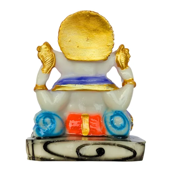 MAYAPURI_Stone_Dust_Ganesh_Ji_Statue_-_Marble_Dust_Ganapati_Bappa_Murti_for_Pooja_Home_Temple_Decor/Office,_(Height_4.3_Inches)