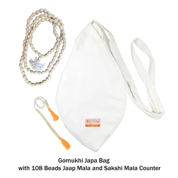 MAYAPURI_Pure_White_Japa_Bag_with_108_Beads_Jaap_Mala_and_Sakshi_Mala_Counter_/Beed_Bag_|_White_Gomukhi_Bag_/_Japa_Mala_Bag_(Pack_Of_2)