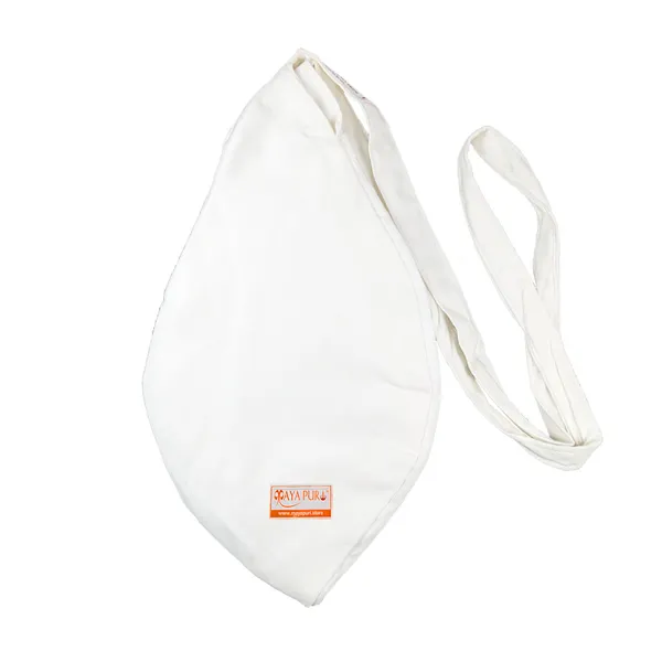 MAYAPURI_Pure_White_Japa_Bag_with_108_Beads_Jaap_Mala_and_Sakshi_Mala_Counter_/Beed_Bag_|_White_Gomukhi_Bag_/_Japa_Mala_Bag_(Pack_Of_2)