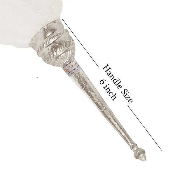 MAYAPURI_White_Chaur_Sahib_with_Elegant_Handle_for_Mandir_and_Gurudwara_Sahib_–_Ethical_Chawar_for_Pooja_Rituals,_Size:_24_Inches