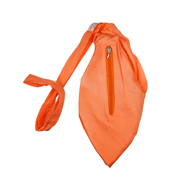 MAYAPURI_Saffron_Original_Bhagwa_Gomukhi_Japa_Mala_Bag_with_108_Beads_Jaap_Mala/Chanting_Bag_/Beads_Bag_/Jholi_With_Zip_Pocket_And_Sakshi_Mala_Counter_For_Daily_Mantra_Jaap,_Pure_Cotton,_(Pack_Of_1)