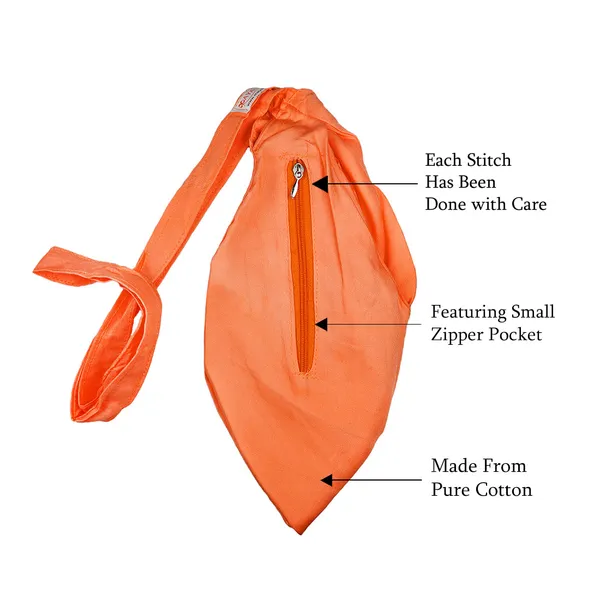 MAYAPURI_Saffron_Original_Bhagwa_Gomukhi_Japa_Mala_Bag_with_108_Beads_Jaap_Mala/Chanting_Bag_/Beads_Bag_/Jholi_With_Zip_Pocket_And_Sakshi_Mala_Counter_For_Daily_Mantra_Jaap,_Pure_Cotton,_(Pack_Of_1)