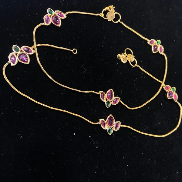 High-Quality_10-Inch_Micro_GoldEN_COLOUR__Lotus_Anklet_for_Women_and_Girls