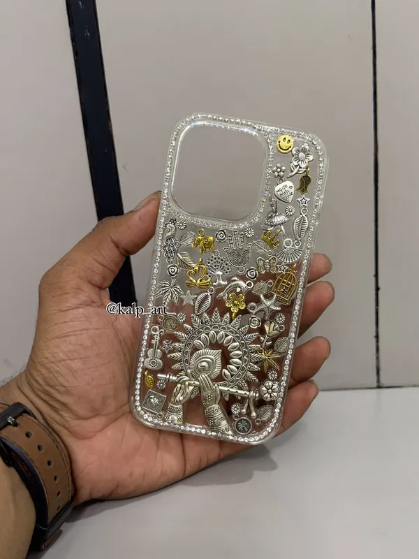 Oxidized_Silver_Charm_Studded_Phone_Case/Cover_(This_Design_Coustomise_For_All_Phone_Model)