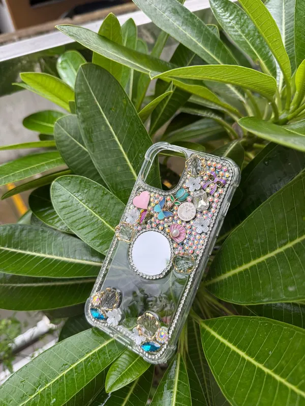Colourful_Charms_With_Round_Mirror_Phone_Case/Cover_(This_Design_Coustomise_For_All_Phone_Model)