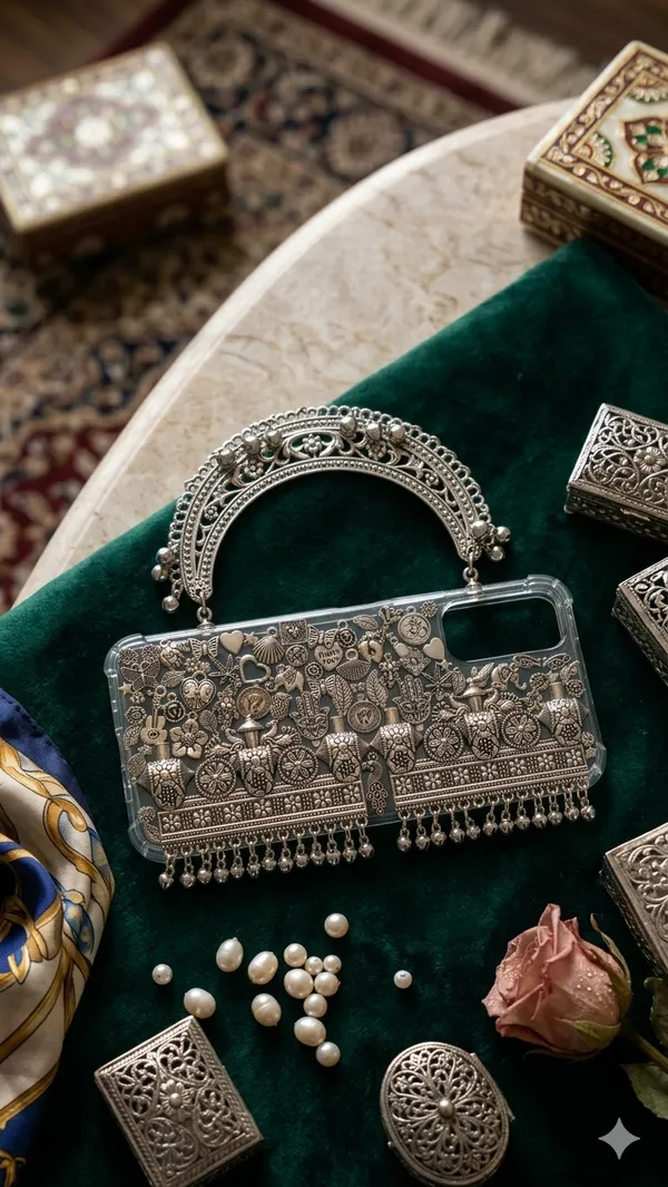 uxury_Filigree_Phone_Cover_with_Arched_Handle_&_Ghungroo_Accents