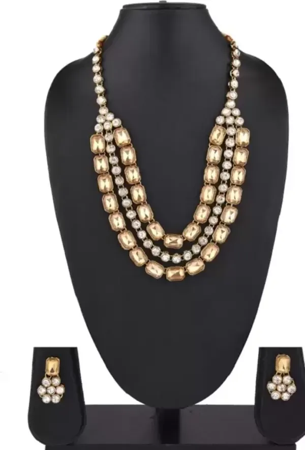 Gold_Plated_Layered_Necklace_Set_For_Women