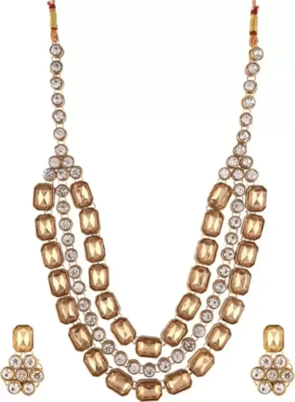 Gold_Plated_Layered_Necklace_Set_For_Women