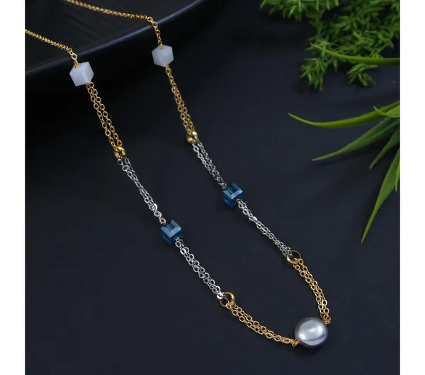 Gold_&_Silver_Trendy_Western_Chain_Neck_Chain_For_Women