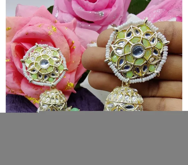 Pista_Green_American_Diamond_Alloy_Trendy_Earring_For_Women