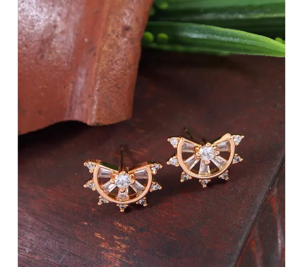Gold_American_Diamond_Alloy_Trendy_Earring_For_Women