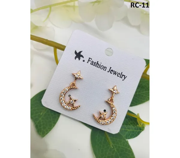 Gold_American_Diamond_Alloy_Trendy_Earring_For_Women