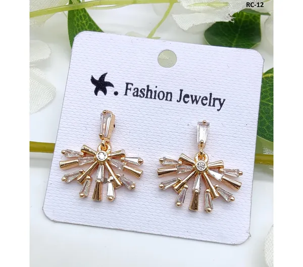 Gold_American_Diamond_Alloy_Trendy_Earring_For_Women