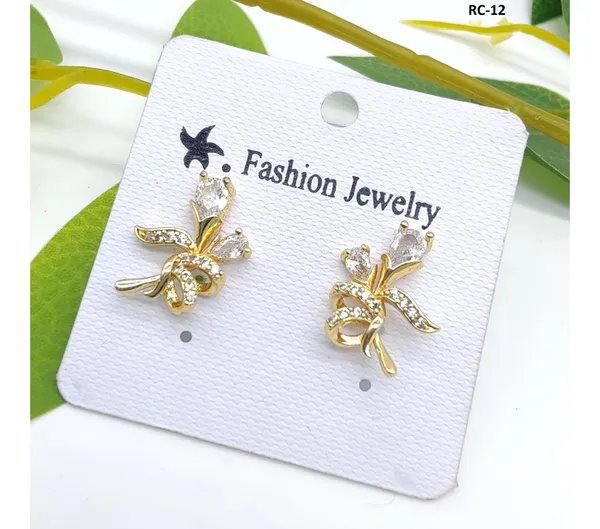 Gold_American_Diamond_Alloy_Trendy_Earring_For_Women