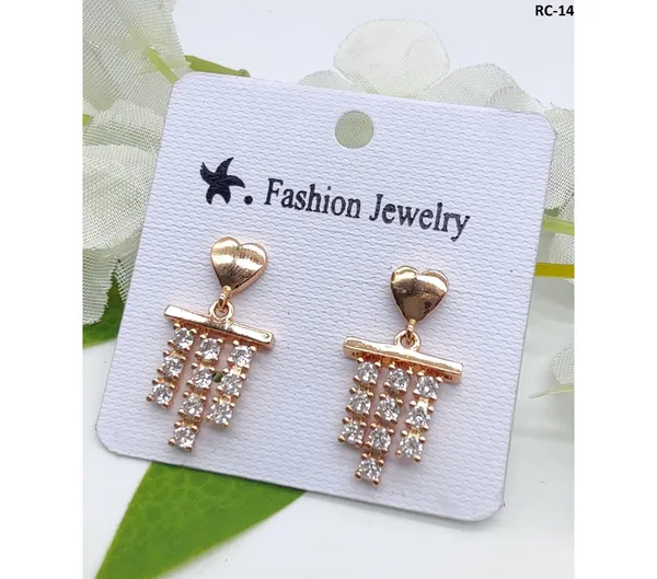 Gold_American_Diamond_Alloy_Trendy_Earring_For_Women
