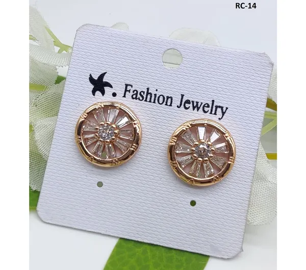 Gold_American_Diamond_Alloy_Trendy_Earring_For_Women