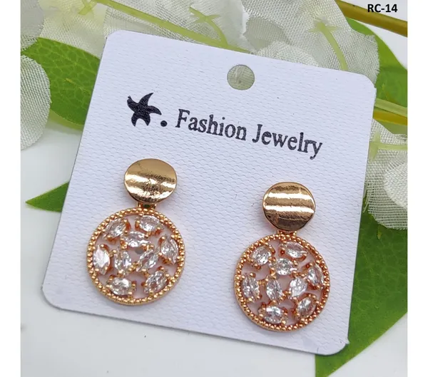 Gold_American_Diamond_Alloy_Trendy_Earring_For_Women