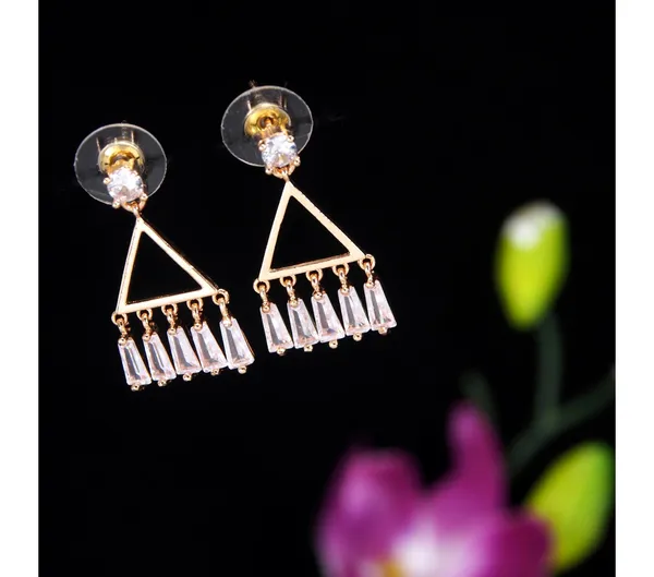Gold_American_Diamond_Alloy_Trendy_Earring_For_Women