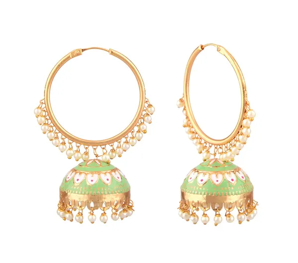 Pista_Green_American_Diamond_Alloy_Trendy_Earring_For_Women